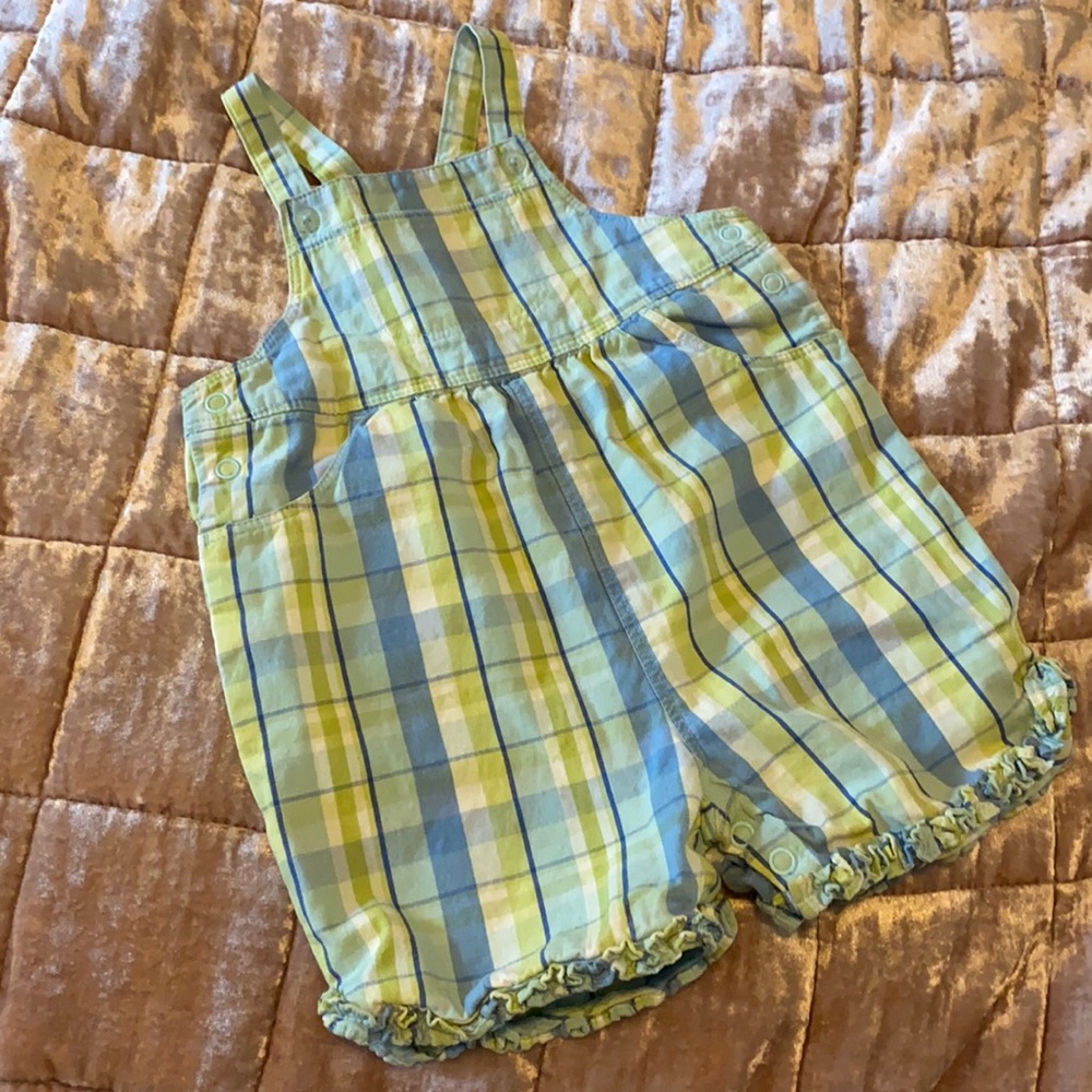 GYMBOREE plaid overalls